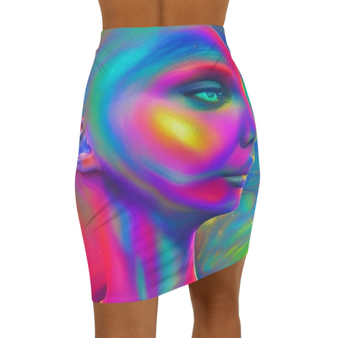 Goddess Slim Skirt Gift for Mom, Teen, Bestie - Under the Stars Babe