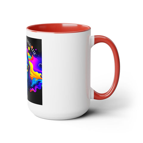 Underthestarsbabe Galactic Two-Tone Coffee Mugs, 15oz